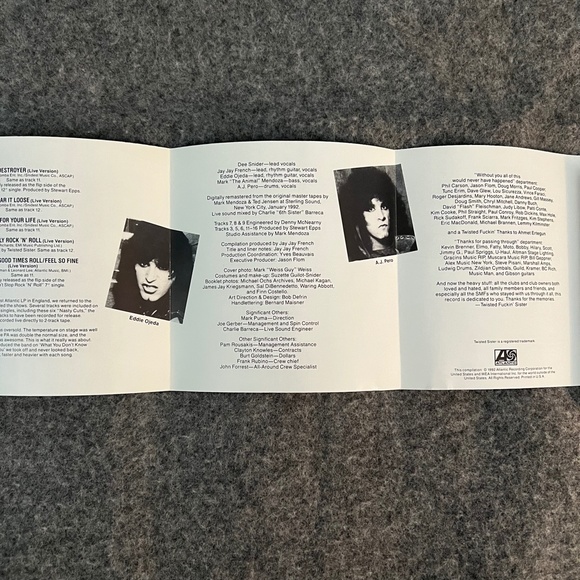 TWISTED SISTER 1992 Big Hits And Nasty Cuts The Best Of CD Atlantic Records - Picture 4 of 6